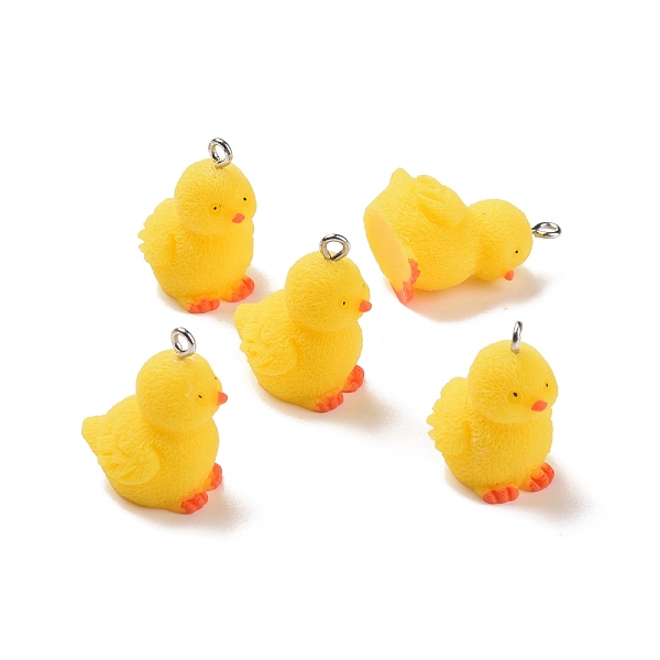 PandaHall Opaque Resin Pendants, with Platinum Tone Iron Loops, Duck Charm, Gold, 24x15.5x20mm, Hole: 2mm Iron+Resin Duck Gold
PandaHall Opaque Resin Pendants, with Platinum Tone Iron Loops, Duck Charm, Gold, 24x15.5x20mm, Hole: 2mm Iron+Resin Duck Gold