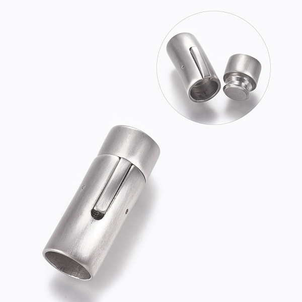 PandaHall 304 Stainless Steel Bayonet Clasps, Matte, Matte Platinum, 32x12mm, Hole: 10mm 304 Stainless Steel
PandaHall 304 Stainless Steel Bayonet Clasps, Matte, Matte Platinum, 32x12mm, Hole: 10mm 304 Stainless Steel