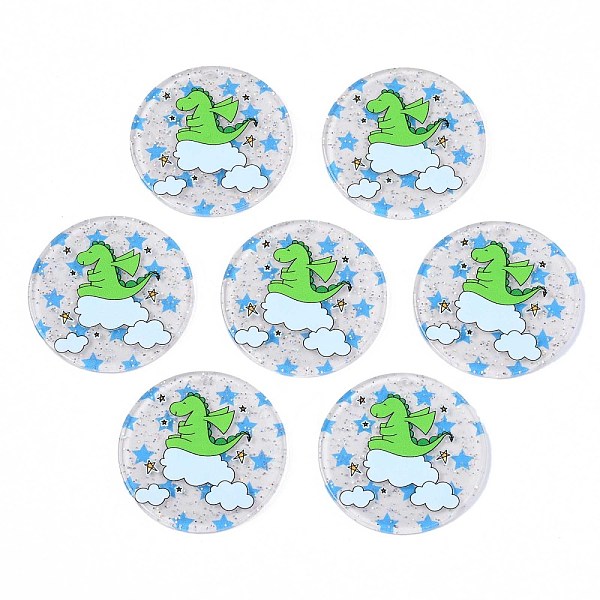 PandaHall Transparent Printed Acrylic Pendants, with Glitter Powder, Flat Round with Dinosaur, Lime Green, 37.5x2mm, Hole: 1.5mm Acrylic...
PandaHall Transparent Printed Acrylic Pendants, with Glitter Powder, Flat Round with Dinosaur, Lime Green, 37.5x2mm, Hole: 1.5mm Acrylic...