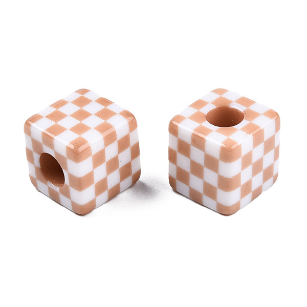 PandaHall Opaque Resin European Beads, Large Hole Beads, Cube with Tartan Pattern, Dark Salmon, 20x20x20mm, Hole: 9mm Resin Cube
PandaHall Opaque Resin European Beads, Large Hole Beads, Cube with Tartan Pattern, Dark Salmon, 20x20x20mm, Hole: 9mm Resin Cube