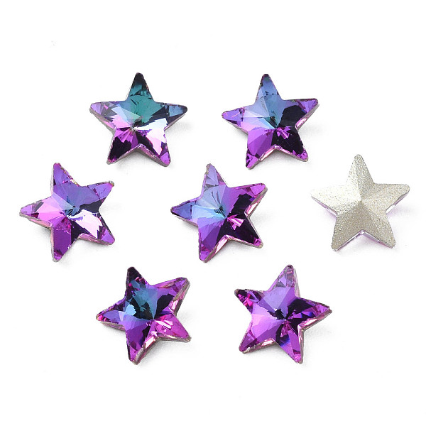 PandaHall Glass Rhinestone Cabochons, Nail Art Decoration Accessories, Faceted, Star, Dark Orchid, 7.5x8x3.5mm Glass Star
PandaHall Glass Rhinestone Cabochons, Nail Art Decoration Accessories, Faceted, Star, Dark Orchid, 7.5x8x3.5mm Glass Star