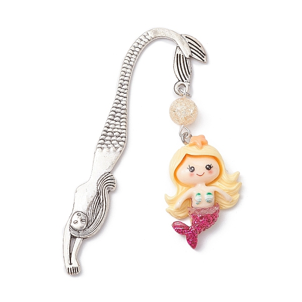 PandaHall Mermaid Resin Pendant Bookmarks, with Synthetic Crackle Quartz Bead, Yellow, 78.5mm, Pendant: 47x23x7.5mm Resin Mermaid Yellow
PandaHall Mermaid Resin Pendant Bookmarks, with Synthetic Crackle Quartz Bead, Yellow, 78.5mm, Pendant: 47x23x7.5mm Resin Mermaid Yellow