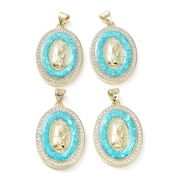 PandaHall Rack Plating Brass Micro Pave Clear Cubic Zirconia Pendants, with Synthetic Opal, Cadmium Free & Lead Free, Long-Lasting Plated...
PandaHall Rack Plating Brass Micro Pave Clear Cubic Zirconia Pendants, with Synthetic Opal, Cadmium Free & Lead Free, Long-Lasting Plated...