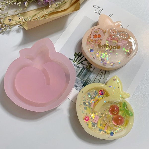 PandaHall DIY Peach Shape Quicksand Silicone Molds, Resin Casting Molds, for UV Resin, Epoxy Resin Craft Making, White, 67x66x14mm, Inner...
PandaHall DIY Peach Shape Quicksand Silicone Molds, Resin Casting Molds, for UV Resin, Epoxy Resin Craft Making, White, 67x66x14mm, Inner...