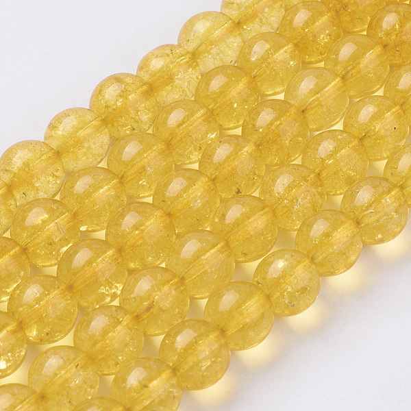 PandaHall Citrine Beads Strands, Round, Synthetic Crystal, Dyed & Heated, 10mm, Hole: 1mm, about 39pcs/strand, 15.5 inch Citrine Round Gold
PandaHall Citrine Beads Strands, Round, Synthetic Crystal, Dyed & Heated, 10mm, Hole: 1mm, about 39pcs/strand, 15.5 inch Citrine Round Gold