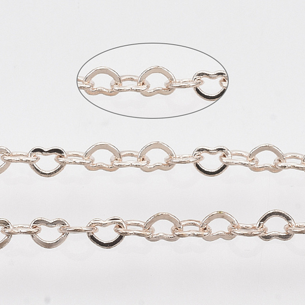 PandaHall Soldered Brass Heart Chains, with Spool, Rose Gold, 1.8x2.4x0.4mm, about 39.37 Feet(12m)/roll Brass
PandaHall Soldered Brass Heart Chains, with Spool, Rose Gold, 1.8x2.4x0.4mm, about 39.37 Feet(12m)/roll Brass