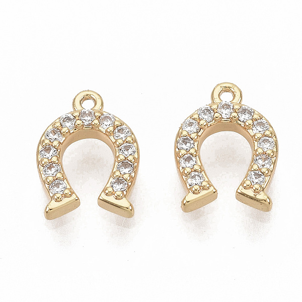 PandaHall Brass Micro Pave Clear Cubic Zirconia Charms, Nickel Free, Real 18K Gold Plated, Horseshoe, 9x6.5x1.5mm, Hole: 0.7mm Brass+Cubic...
PandaHall Brass Micro Pave Clear Cubic Zirconia Charms, Nickel Free, Real 18K Gold Plated, Horseshoe, 9x6.5x1.5mm, Hole: 0.7mm Brass+Cubic...