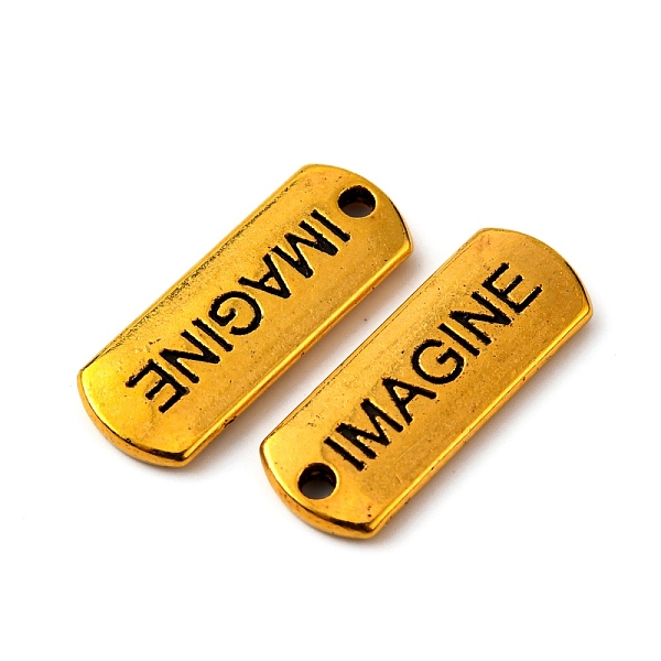 PandaHall Tibetan Style Alloy Rectangle with Word Imagine Pendants, Cadmium Free & Lead Free, Antique Golden, 8x21x2mm, Hole: 2mm, about...
PandaHall Tibetan Style Alloy Rectangle with Word Imagine Pendants, Cadmium Free & Lead Free, Antique Golden, 8x21x2mm, Hole: 2mm, about...