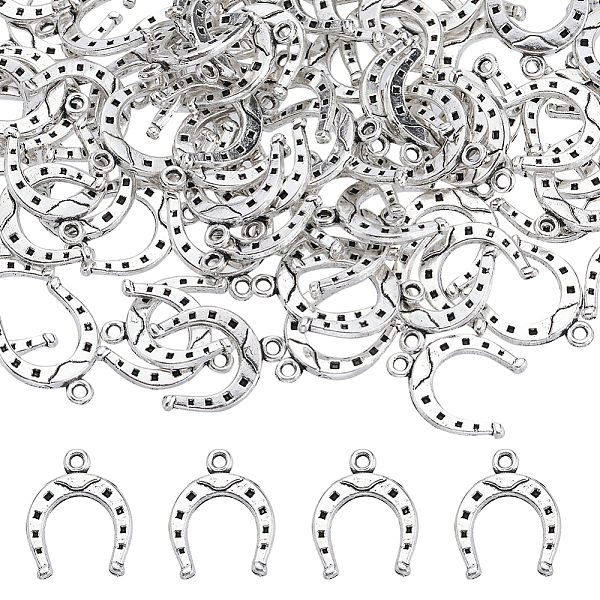 PandaHall SUNNYCLUE 100Pcs Tibetan Style Alloy Pendants, Horseshoe, Antique Silver, 16x13x2.2mm, Hole: 1.4mm Alloy Others
PandaHall SUNNYCLUE 100Pcs Tibetan Style Alloy Pendants, Horseshoe, Antique Silver, 16x13x2.2mm, Hole: 1.4mm Alloy Others