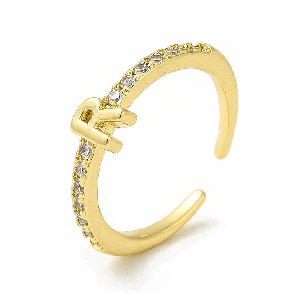 PandaHall Clear Cubic Zirconia Initial Letter Open Cuff Ring, Real 18K Gold Plated Brass Jewelry for Women, Cadmium Free & Nickel Free &...
PandaHall Clear Cubic Zirconia Initial Letter Open Cuff Ring, Real 18K Gold Plated Brass Jewelry for Women, Cadmium Free & Nickel Free &...