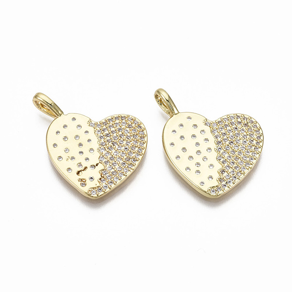 PandaHall Brass Micro Pave Clear Cubic Zirconia Pendants, Nickel Free, Heart, Real 18K Gold Plated, 26x20x4.5mm, Hole: 2mm Brass+Cubic...
PandaHall Brass Micro Pave Clear Cubic Zirconia Pendants, Nickel Free, Heart, Real 18K Gold Plated, 26x20x4.5mm, Hole: 2mm Brass+Cubic...