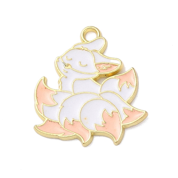PandaHall Alloy Enamel Pendants, Golden, Nine-tailed Fox Charm, PeachPuff, 27x23.5x1.5mm, Hole: 2mm Alloy+Enamel Fox Brown
PandaHall Alloy Enamel Pendants, Golden, Nine-tailed Fox Charm, PeachPuff, 27x23.5x1.5mm, Hole: 2mm Alloy+Enamel Fox Brown