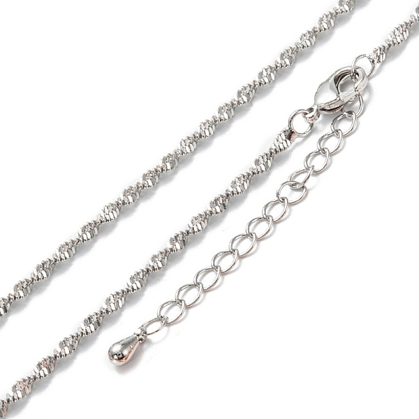 PandaHall Brass Rope Chain Necklaces, Long-Lasting Plated, Real Platinum Plated, 15.94 inch(40.5cm) Brass
PandaHall Brass Rope Chain Necklaces, Long-Lasting Plated, Real Platinum Plated, 15.94 inch(40.5cm) Brass