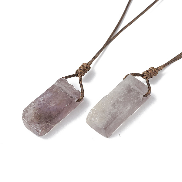 PandaHall Natural Amethyst Nugget Pendant Necklace with Waxed Cord for Women, 33.86~38.98 inch(86~99cm) Amethyst
PandaHall Natural Amethyst Nugget Pendant Necklace with Waxed Cord for Women, 33.86~38.98 inch(86~99cm) Amethyst