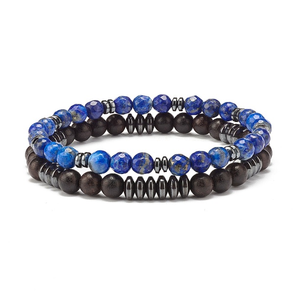 PandaHall Beads Stretch Bracelets Set, Natural Lapis Lazuli & Ebony Wood & Synthetic Hematite Beads Bracelets for Men Women, Inner Diameter...
PandaHall Beads Stretch Bracelets Set, Natural Lapis Lazuli & Ebony Wood & Synthetic Hematite Beads Bracelets for Men Women, Inner Diameter...