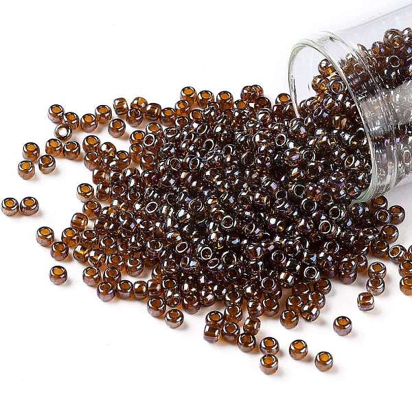 PandaHall TOHO Round Seed Beads, Japanese Seed Beads, (454) Gold Luster Root beer, 8/0, 3mm, Hole: 1mm, about 222pcs/10g Glass Brown
PandaHall TOHO Round Seed Beads, Japanese Seed Beads, (454) Gold Luster Root beer, 8/0, 3mm, Hole: 1mm, about 222pcs/10g Glass Brown