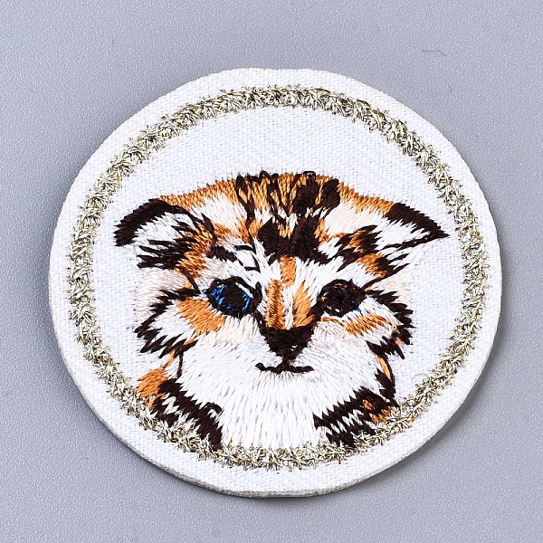 PandaHall Round with Cat Appliques, Computerized Embroidery Cloth Iron on/Sew on Patches, Costume Accessories, White, 42x1.5mm Cloth Cat...
PandaHall Round with Cat Appliques, Computerized Embroidery Cloth Iron on/Sew on Patches, Costume Accessories, White, 42x1.5mm Cloth Cat...