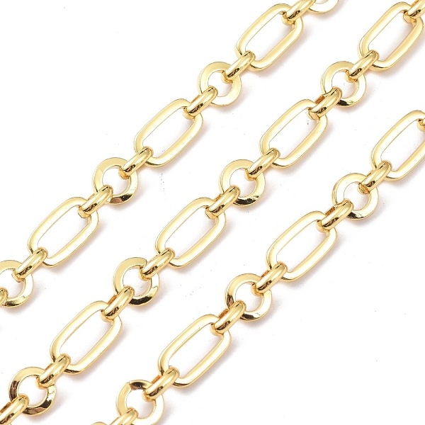 PandaHall Brass Figaro Chain, with Spool, Unwelded, Real 18K Gold Plated, 12x7x1.5mm, 6.5x5x2mm and 7x1.5mm Brass
PandaHall Brass Figaro Chain, with Spool, Unwelded, Real 18K Gold Plated, 12x7x1.5mm, 6.5x5x2mm and 7x1.5mm Brass