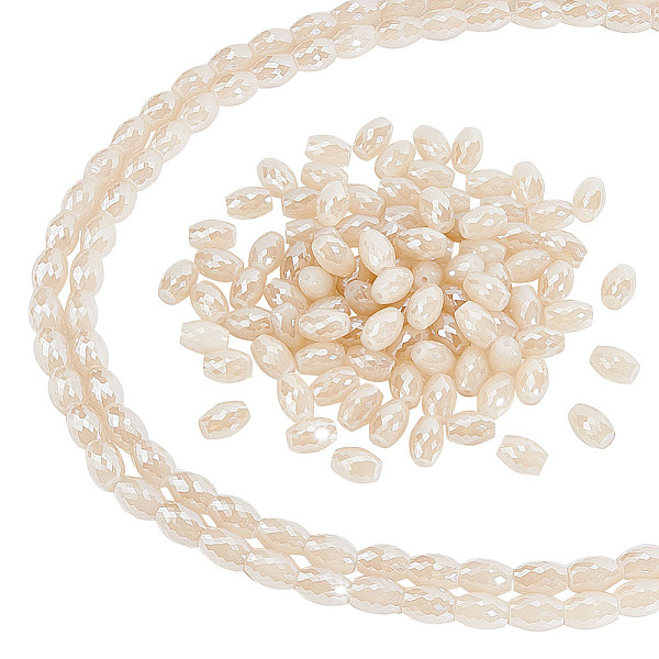 PandaHall ARRICRAFT 2 Strands Electroplate Glass Beads Strands, Rainbow Plated, Faceted, Oval, Antique White, 11~12x8mm, Hole: 1mm, about...
PandaHall ARRICRAFT 2 Strands Electroplate Glass Beads Strands, Rainbow Plated, Faceted, Oval, Antique White, 11~12x8mm, Hole: 1mm, about...