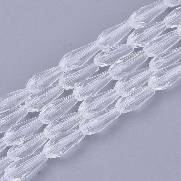 PandaHall Transparent Glass Beads Strands, Faceted, Teardrop, Clear, 9~10x4mm, Hole: 1mm, about 72pcs/Strand, 26.38~27.17 inch(67~69cm)...
PandaHall Transparent Glass Beads Strands, Faceted, Teardrop, Clear, 9~10x4mm, Hole: 1mm, about 72pcs/Strand, 26.38~27.17 inch(67~69cm)...