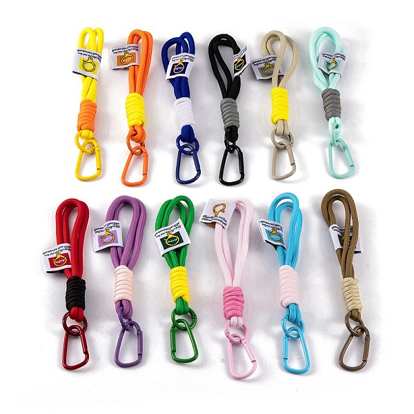 PandaHall Braided Nylon Strap, Alloy Clasp for Key Chain Bag Phone Lanyard, Mixed Color, 18.5~19cm Nylon Multicolor
PandaHall Braided Nylon Strap, Alloy Clasp for Key Chain Bag Phone Lanyard, Mixed Color, 18.5~19cm Nylon Multicolor
