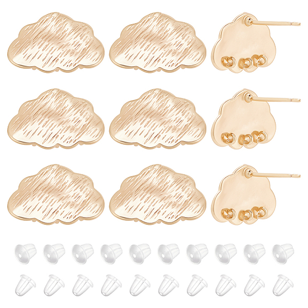 PandaHall BENECREAT 10Pcs Cloud Shape Brass Stud Earring Findings, with Sterling Silver Pin & Vertical Loops & 20Pcs Plastic Ear Nuts, Real...
PandaHall BENECREAT 10Pcs Cloud Shape Brass Stud Earring Findings, with Sterling Silver Pin & Vertical Loops & 20Pcs Plastic Ear Nuts, Real...