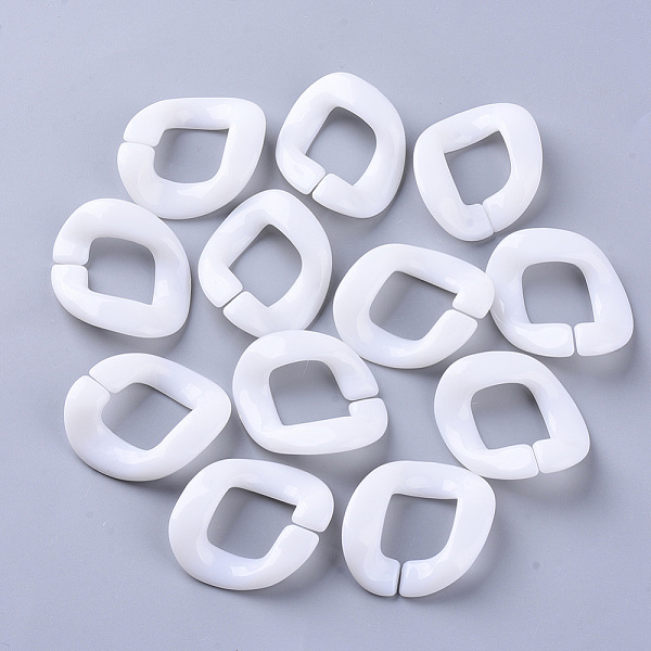 PandaHall Opaque Acrylic Linking Rings, For Curb Chains Making, Twist, White, 40x33~34x10mm, Inner Diameter: 23x16~17mm, about 140pcs/500g...
PandaHall Opaque Acrylic Linking Rings, For Curb Chains Making, Twist, White, 40x33~34x10mm, Inner Diameter: 23x16~17mm, about 140pcs/500g...
