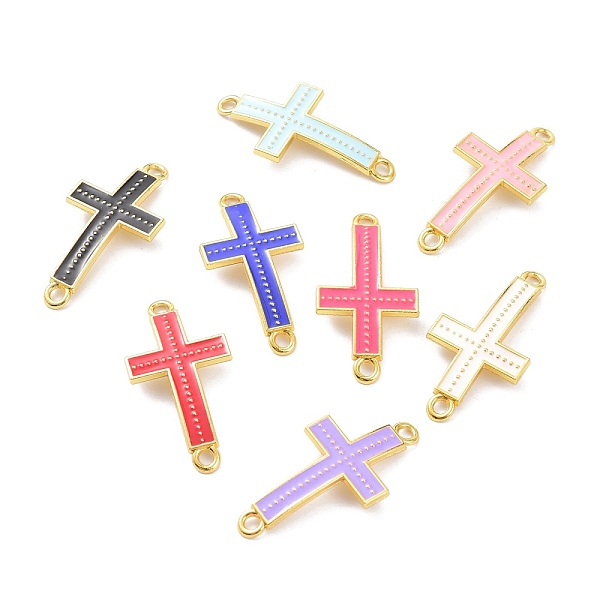 PandaHall Alloy Enamel Links Connectors, Cross, Golden, Mixed Color, 37.5x18.5x2mm, Hole: 2.2mm Alloy+Enamel Cross Multicolor
PandaHall Alloy Enamel Links Connectors, Cross, Golden, Mixed Color, 37.5x18.5x2mm, Hole: 2.2mm Alloy+Enamel Cross Multicolor
