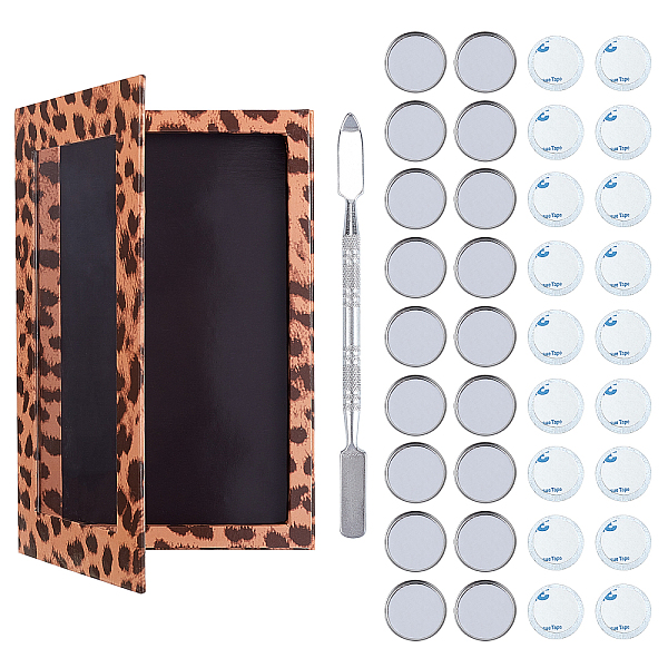 PandaHall Olycraft Magnetic Palette, Empty Eyeshadow Makeup Palette, with Stainless Steel Spoon Palette Spatulas Stick Rod, Tinplate..., Brown
PandaHall Olycraft Magnetic Palette, Empty Eyeshadow Makeup Palette, with Stainless Steel Spoon Palette Spatulas Stick Rod, Tinplate..., Brown
