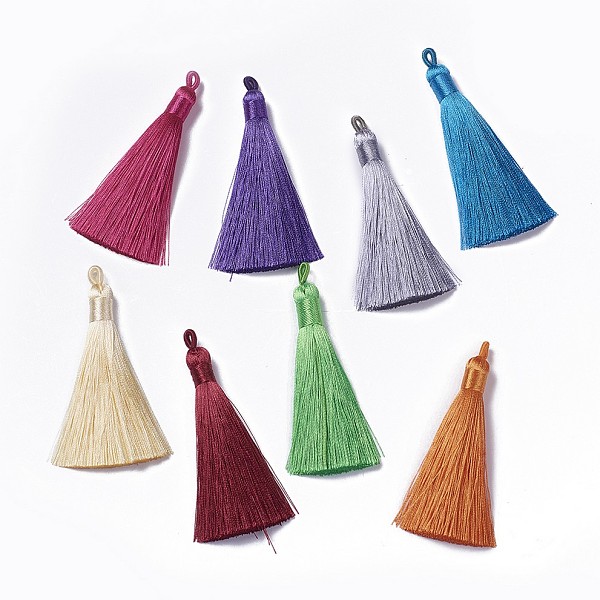 PandaHall Polyester Tassel Pendants, Mixed Color, 78~82x8mm, Hole: 2~4mm Polyester Multicolor
PandaHall Polyester Tassel Pendants, Mixed Color, 78~82x8mm, Hole: 2~4mm Polyester Multicolor