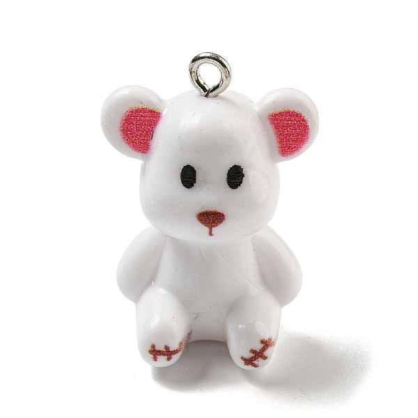 PandaHall 10Pcs Opaque Resin Pendants, Bear Charms with Platinum Plated Iron Loops, White, 27.5x19x16.5mm, Hole: 2mm Iron+Resin Bear White
PandaHall 10Pcs Opaque Resin Pendants, Bear Charms with Platinum Plated Iron Loops, White, 27.5x19x16.5mm, Hole: 2mm Iron+Resin Bear White