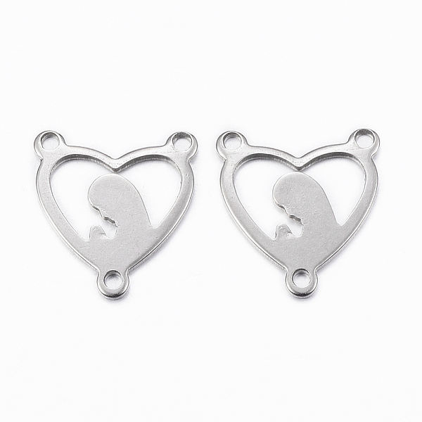 PandaHall 304 Stainless Steel Chandelier Components Links, Heart with Virgin Mary, Stainless Steel Color, 16.5x15x1mm, Hole: 1.5mm 304...
PandaHall 304 Stainless Steel Chandelier Components Links, Heart with Virgin Mary, Stainless Steel Color, 16.5x15x1mm, Hole: 1.5mm 304...