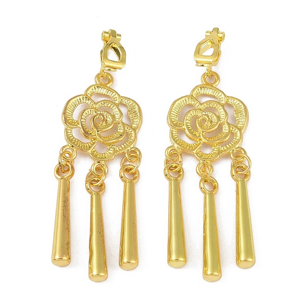 PandaHall Bohemia Zinc Alloy Clip-on Earrings, Chandelier Earrings for Women, Golden, 65x19.5mm Alloy
PandaHall Bohemia Zinc Alloy Clip-on Earrings, Chandelier Earrings for Women, Golden, 65x19.5mm Alloy