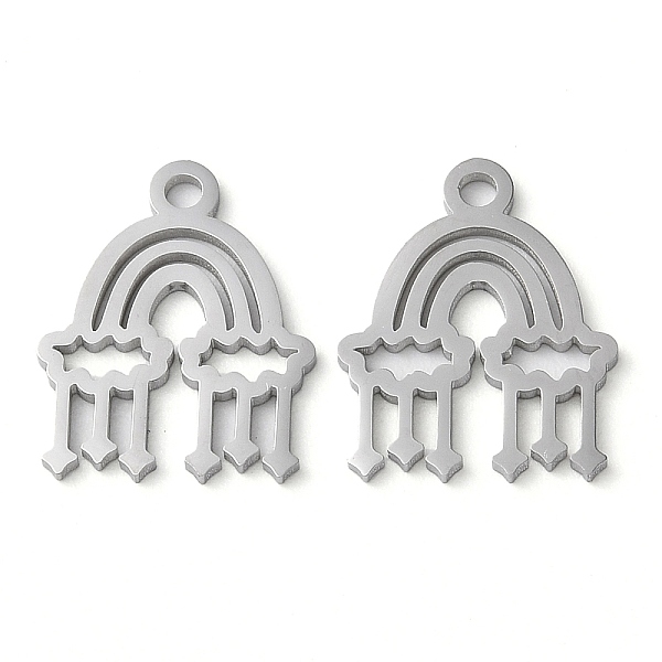 PandaHall 304 Stainless Steel Pendants, Manual Polishing, Rainbow Tassel Charm, Stainless Steel Color, 15x12x1mm, Hole: 1.6mm 304 Stainless...
PandaHall 304 Stainless Steel Pendants, Manual Polishing, Rainbow Tassel Charm, Stainless Steel Color, 15x12x1mm, Hole: 1.6mm 304 Stainless...