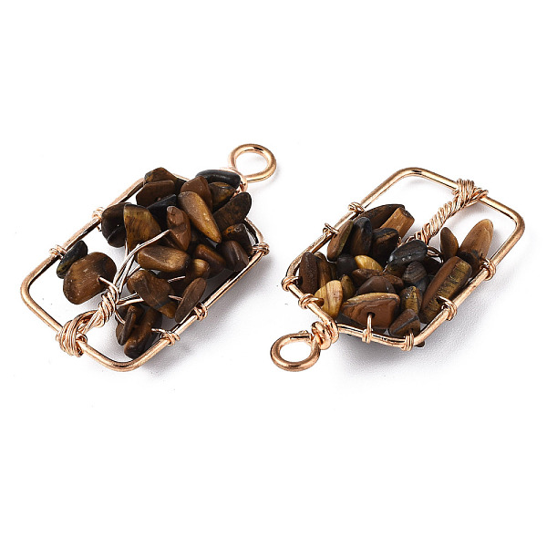 PandaHall Natural Tiger Eye Pendants, Golden Tone Brass Wire Wrapped, Tree, Rectangle, 42~43x21.5~22x6.5~7.5mm, Hole: 4mm Tiger Eye...
PandaHall Natural Tiger Eye Pendants, Golden Tone Brass Wire Wrapped, Tree, Rectangle, 42~43x21.5~22x6.5~7.5mm, Hole: 4mm Tiger Eye...