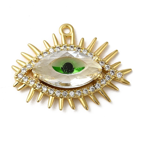 PandaHall Brass Micro Pave Cubic Zirconia Pendants, with Glass, Evil Eye Charm, Golden, 24x32x7mm, Hole: 1.8mm Brass+Cubic Zirconia Evil Eye..., Clear
PandaHall Brass Micro Pave Cubic Zirconia Pendants, with Glass, Evil Eye Charm, Golden, 24x32x7mm, Hole: 1.8mm Brass+Cubic Zirconia Evil Eye..., Clear