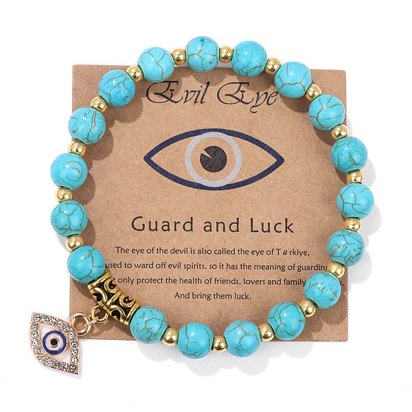 PandaHall Natural Stone Beaded Bracelet with Vintage Evil Eye Pendant - Versatile Handmade Jewelry Mixed Stone
PandaHall Natural Stone Beaded Bracelet with Vintage Evil Eye Pendant - Versatile Handmade Jewelry Mixed Stone