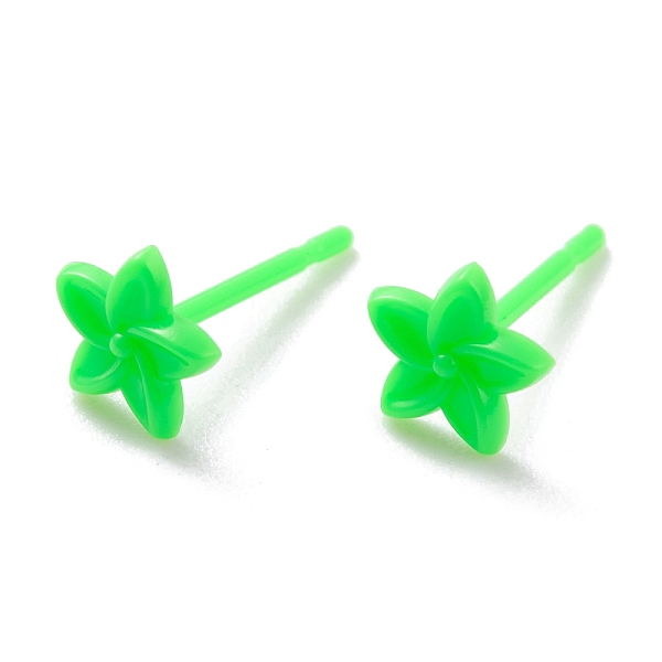 PandaHall Eco-Friendly Plastic Stud Earrings, Flower, Lime, 6x6.5x2mm, Pin: 0.8mm Plastic Flower Green
PandaHall Eco-Friendly Plastic Stud Earrings, Flower, Lime, 6x6.5x2mm, Pin: 0.8mm Plastic Flower Green