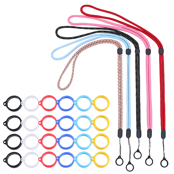 PandaHall GORGECRAFT 41PCS Anti-Lost Necklace Lanyard Set Including 5PCS Anti-Loss Pendant Strap String Holder with 36PCS 6 Colors Silicone..., Multicolor
PandaHall GORGECRAFT 41PCS Anti-Lost Necklace Lanyard Set Including 5PCS Anti-Loss Pendant Strap String Holder with 36PCS 6 Colors Silicone..., Multicolor