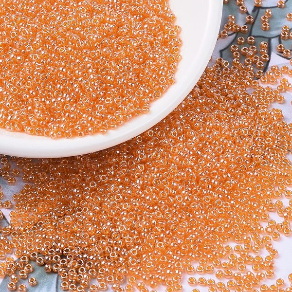PandaHall MIYUKI Round Rocailles Beads, Japanese Seed Beads, 11/0, (RR165) Transparent Light Orange Luster, 2x1.3mm, Hole: 0.8mm, about...
PandaHall MIYUKI Round Rocailles Beads, Japanese Seed Beads, 11/0, (RR165) Transparent Light Orange Luster, 2x1.3mm, Hole: 0.8mm, about...
