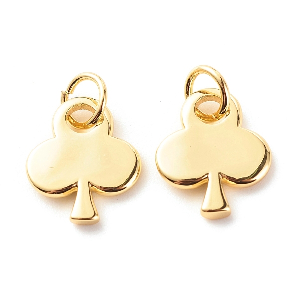 PandaHall Brass Pendants, with Jump Ring, Cadmium Free & Lead Free, Clubs Card, Leaf, Real 18K Gold Plated, 18x12x2mm, Hole: 4.4mm Brass...
PandaHall Brass Pendants, with Jump Ring, Cadmium Free & Lead Free, Clubs Card, Leaf, Real 18K Gold Plated, 18x12x2mm, Hole: 4.4mm Brass...