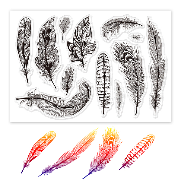 PandaHall PVC Plastic Stamps, for DIY Scrapbooking, Photo Album Decorative, Cards Making, Stamp Sheets, Feather Pattern, 16x11x0.3cm Plastic...
PandaHall PVC Plastic Stamps, for DIY Scrapbooking, Photo Album Decorative, Cards Making, Stamp Sheets, Feather Pattern, 16x11x0.3cm Plastic...