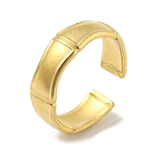PandaHall 304 Stainless Steel Open Cuff Ring, Bamboo, Golden, US Size 7 1/4(17.5mm) 304 Stainless Steel Bamboo
PandaHall 304 Stainless Steel Open Cuff Ring, Bamboo, Golden, US Size 7 1/4(17.5mm) 304 Stainless Steel Bamboo