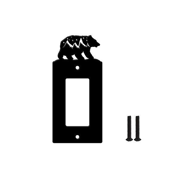 PandaHall Iron Light Switch Plate Outlet Cover, Metal Switch Plates Decoration, with Screws, Rectangle with Bear, Black, 151x69mm Iron...
PandaHall Iron Light Switch Plate Outlet Cover, Metal Switch Plates Decoration, with Screws, Rectangle with Bear, Black, 151x69mm Iron...
