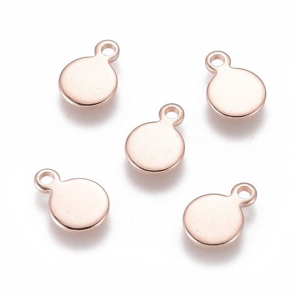 PandaHall 201 Stainless Steel Charms, Flat Round, Stamping Blank Tag, Rose Gold, 10x7x0.6~0.7mm, Hole: 1.8~2mm 201 Stainless Steel Flat...
PandaHall 201 Stainless Steel Charms, Flat Round, Stamping Blank Tag, Rose Gold, 10x7x0.6~0.7mm, Hole: 1.8~2mm 201 Stainless Steel Flat...