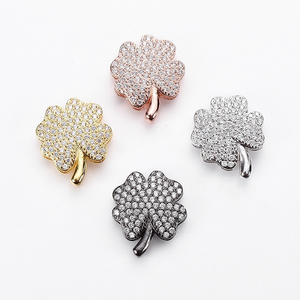 PandaHall Brass Micro Pave Cubic Zirconia Slide Charms, Long-Lasting Plated, Cadmium Free & Nickel Free & Lead Free, Clover, Clear, Mixed...
PandaHall Brass Micro Pave Cubic Zirconia Slide Charms, Long-Lasting Plated, Cadmium Free & Nickel Free & Lead Free, Clover, Clear, Mixed...