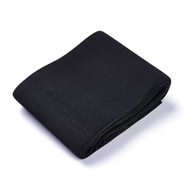 PandaHall Flat Elastic Rubber Band, Webbing Garment Sewing Accessories, Black, 100mm, about 5.46 yards(5m)/strand Elastic Fibre Flat Black
PandaHall Flat Elastic Rubber Band, Webbing Garment Sewing Accessories, Black, 100mm, about 5.46 yards(5m)/strand Elastic Fibre Flat Black