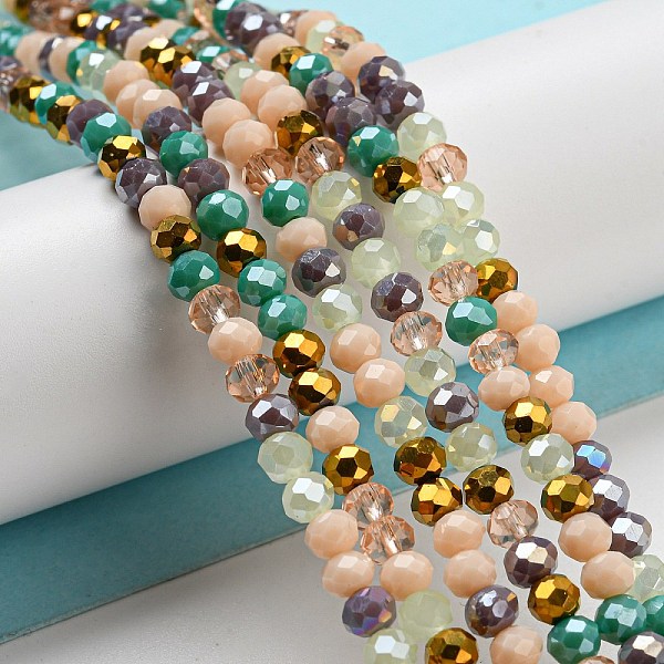 PandaHall Glass Beads Strands, Faceted, Rondelle, Blanched Almond, 4x3mm, Hole: 0.4mm, about 123~127pcs/strand, 15.75~16.5 inch(40~42cm)...
PandaHall Glass Beads Strands, Faceted, Rondelle, Blanched Almond, 4x3mm, Hole: 0.4mm, about 123~127pcs/strand, 15.75~16.5 inch(40~42cm)...