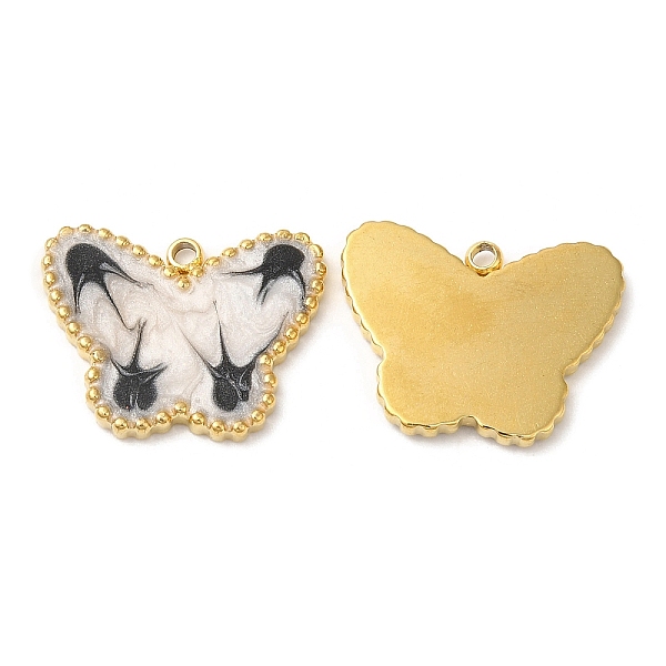 PandaHall 304 Stainless Steel Enamel Pendants, Real 18K Gold Plated, Butterfly Charm, Floral White, 14x18x2mm, Hole: 1.4mm Stainless...
PandaHall 304 Stainless Steel Enamel Pendants, Real 18K Gold Plated, Butterfly Charm, Floral White, 14x18x2mm, Hole: 1.4mm Stainless...