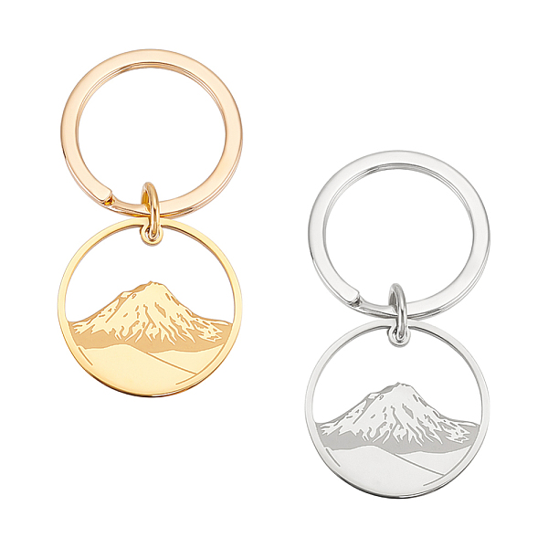 PandaHall Unicraftale 2Pcs 2 Colors Round Ring with Mountain 304 Stainless Steel Pendant Keychain, for Keychain, Purse, Backpack Ornament...
PandaHall Unicraftale 2Pcs 2 Colors Round Ring with Mountain 304 Stainless Steel Pendant Keychain, for Keychain, Purse, Backpack Ornament...